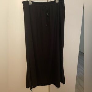 Black, Floor Length Skirt